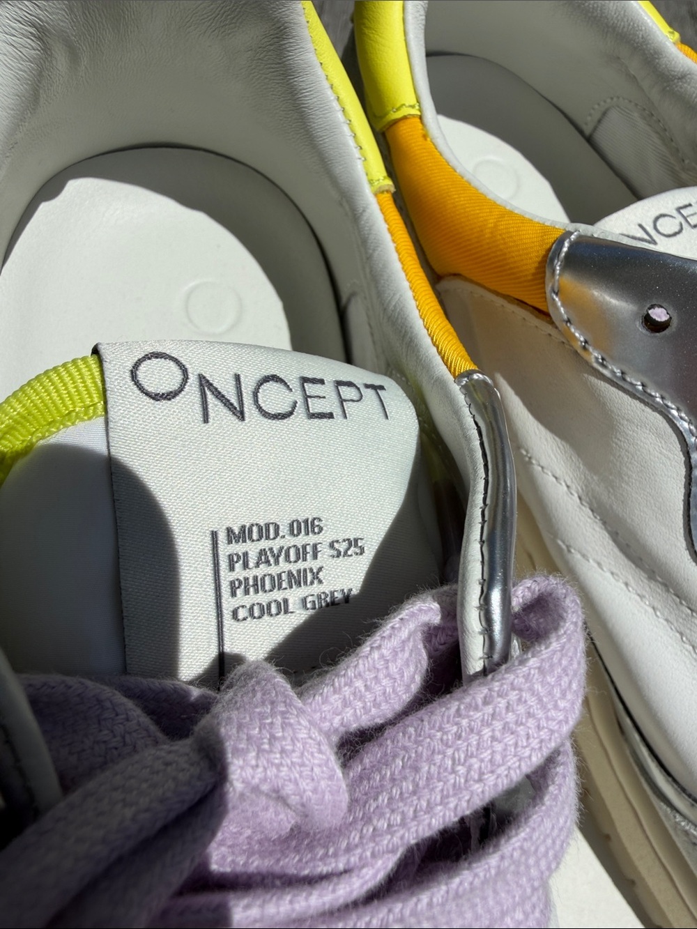 Oncept Women's Phoenix Sneakers with Lavender Laces, like new, 9 - Picture 8 of 12